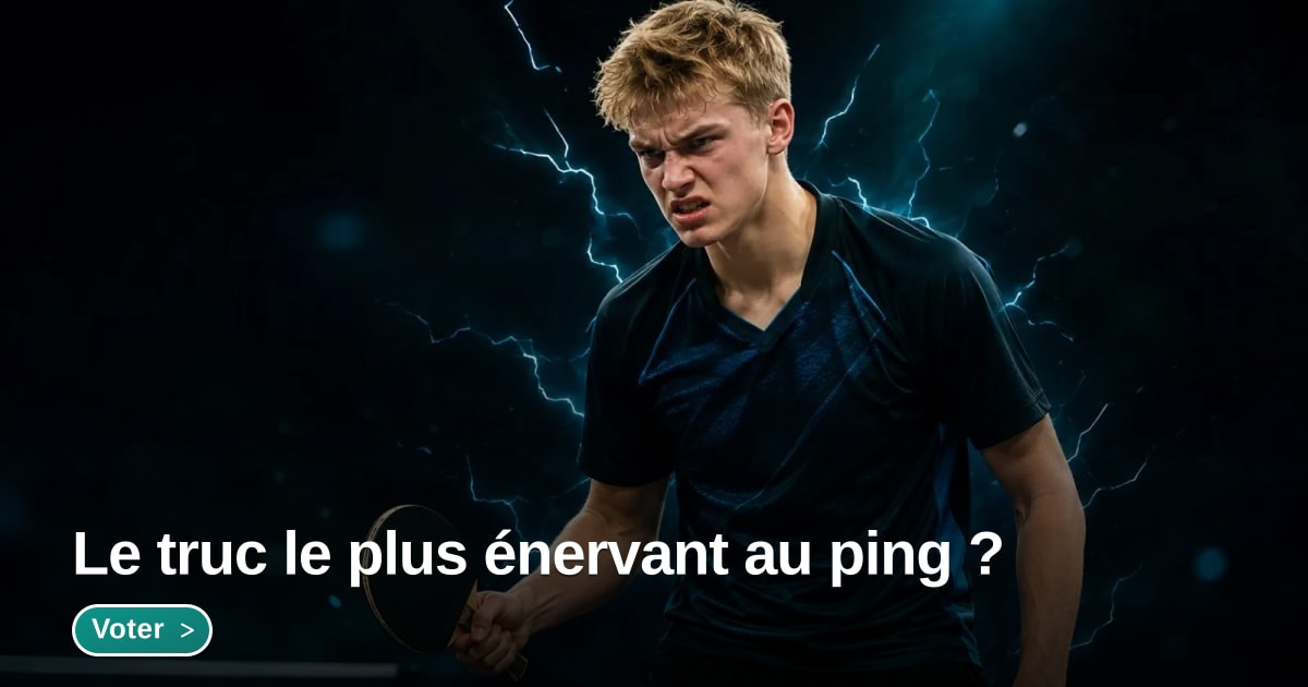 Illustration du sujet Le truc le plus énervant au ping ? - Forum MyPing
