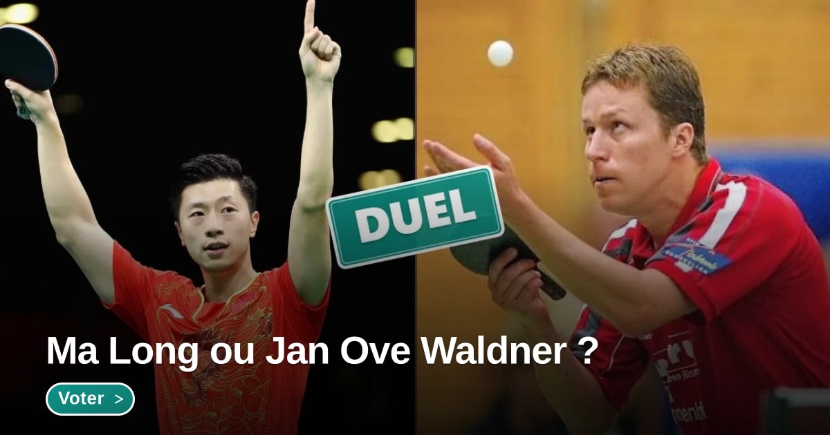 Illustration du sujet Ma Long ou Jan Ove Waldner ? - Forum MyPing