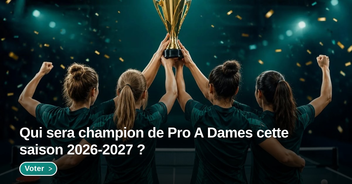 Illustration du sujet Qui sera champion de Pro A Dames cette saison 2026-2027 ? - Forum MyPing
