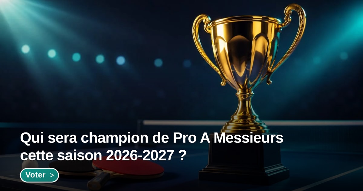Illustration du sujet Qui sera champion de Pro A Messieurs cette saison 2026-2027 ? - Forum MyPing