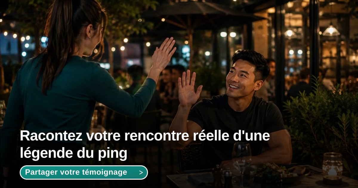 Illustration du sujet Racontez votre rencontre réelle d'une légende du ping - Forum MyPing